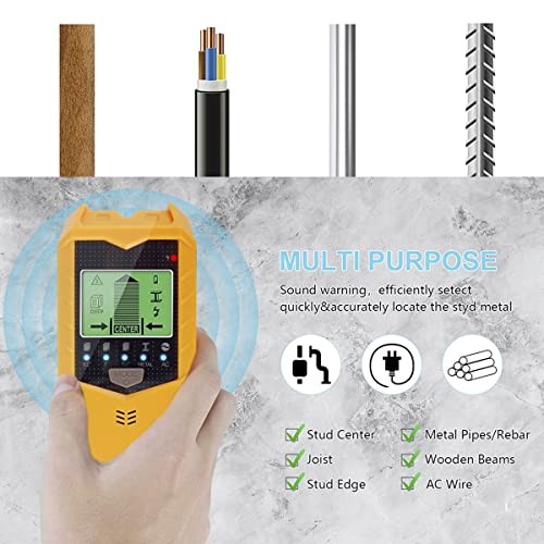 Stud Finder Wall Scanner, 5 in 1 Electronic Stud Sensor, Metal Detector Wall