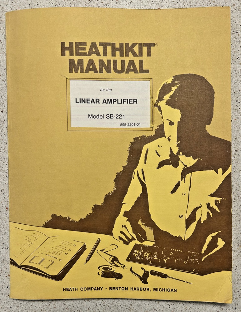 HEATHKIT SB-221 Linear Amplifier Assembly Manual Original
