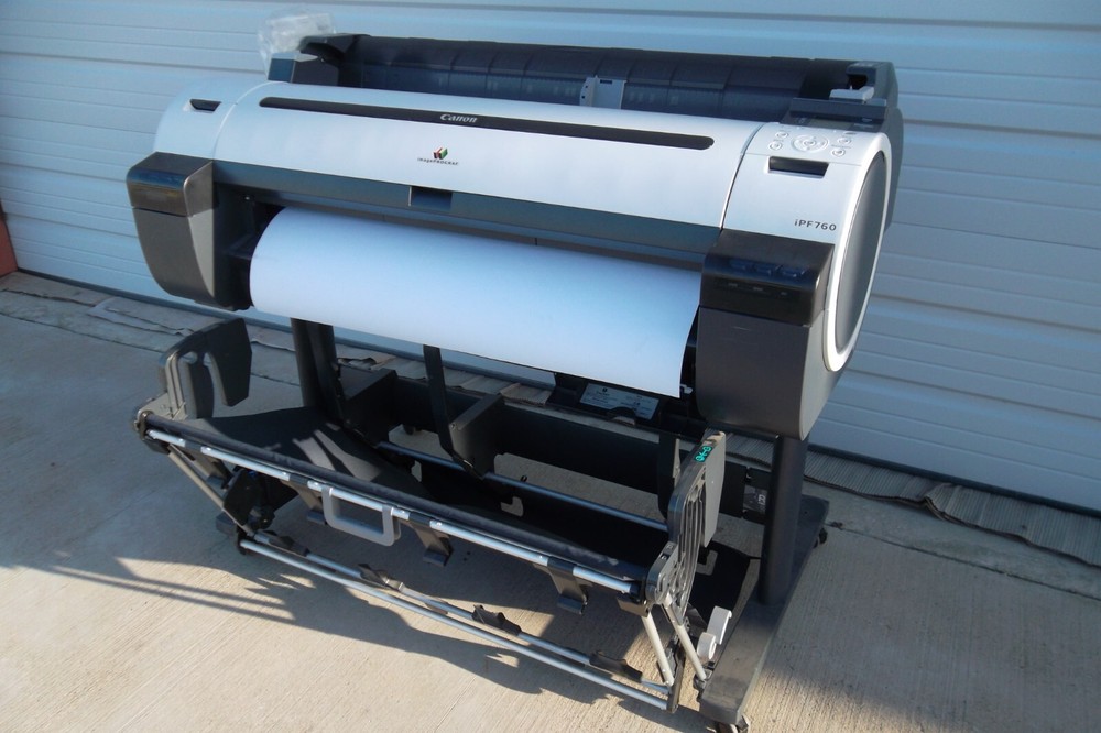 Canon imagePROGRAF iPF760 Plotter 36" Color Inkjet Large Format Printer w/inks