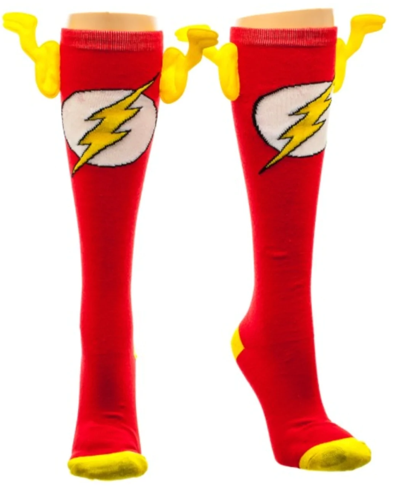 DC The Flash Winged Knee High Socks