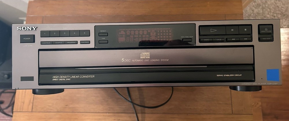 Sony CDP-C321 5-Disc CD Changer Player