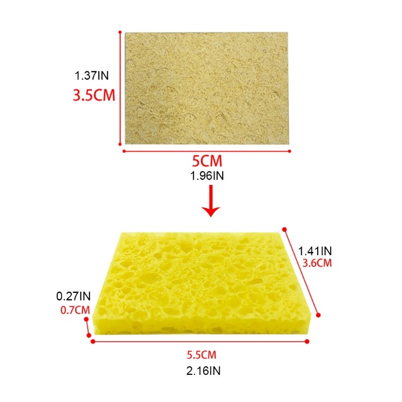 High Temperature Enduring Condense Sponge for Welding Tips Soldering Sponges