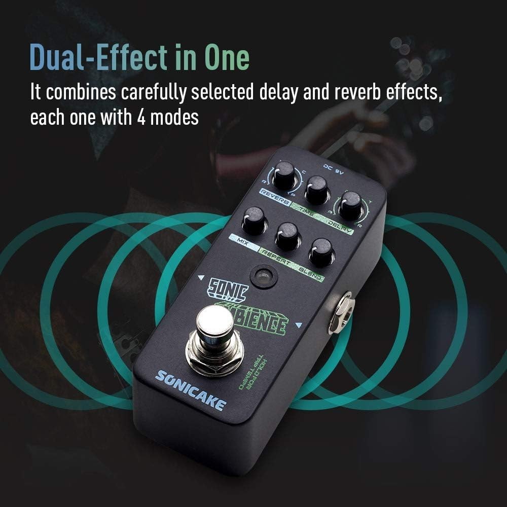 Delay Reverb Pedal - Pristine Sound Buffer Bypass Circuit