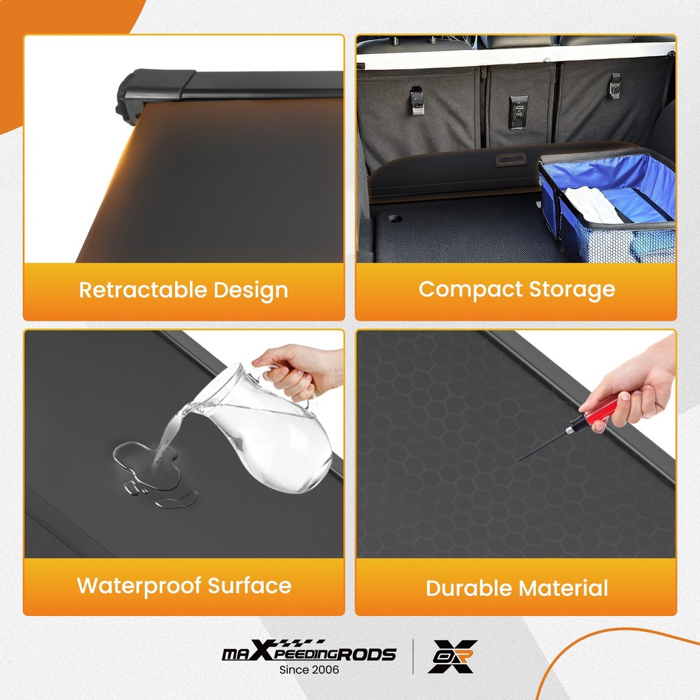 Cargo Cover Privacy Shield for Dodge Durango 2011-2024 Retractable Parcel Shelf