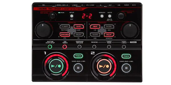 Boss RC202 Compact Tabletop Two-Track Loop Station RC-202