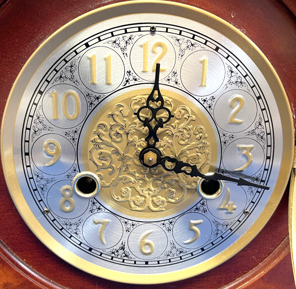 Large Vintage Tambour Mantel Clock *
