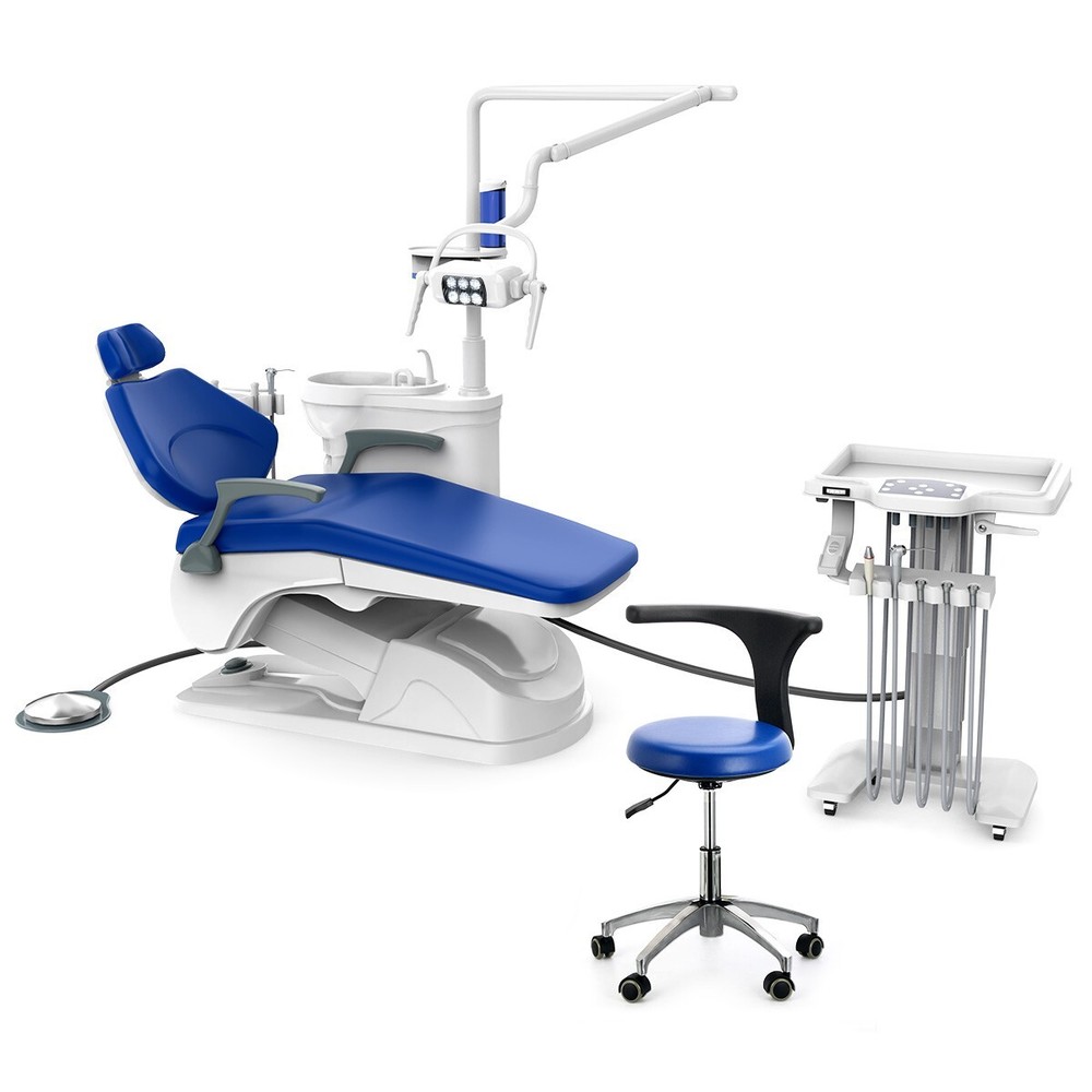 Dental Unit Surgery Chair Unit Computer Controlled DC Motor with Doctor's Stool