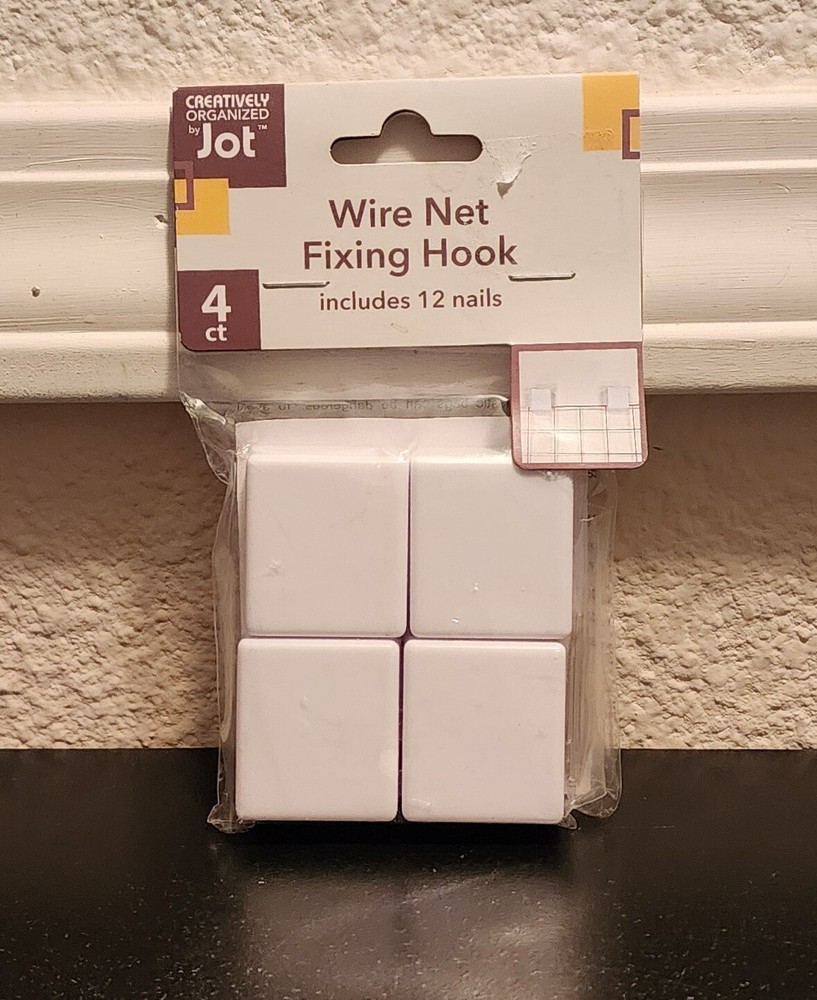 Jot Wire Net Fixing Hook 4ct