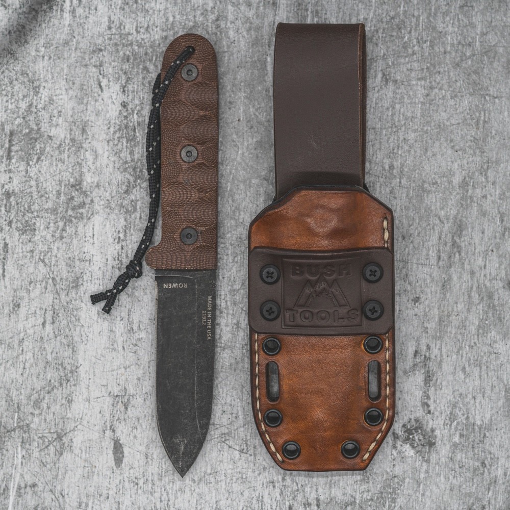 esee PR4 hybrid kydex and leather sheath