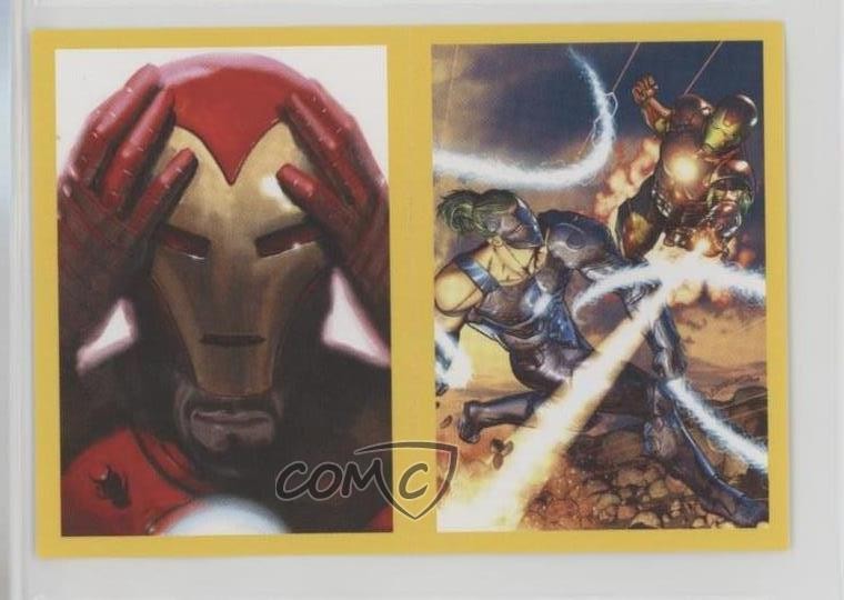 2022 Panini Marvel Versus Stickers Iron Man #72 e6j