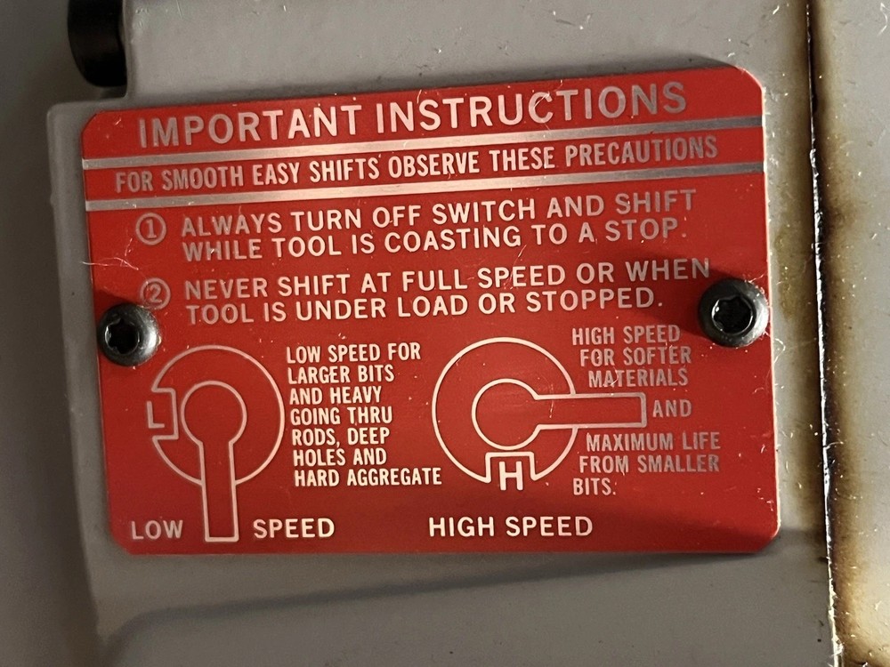 Milwaukee Diamond core drill rig