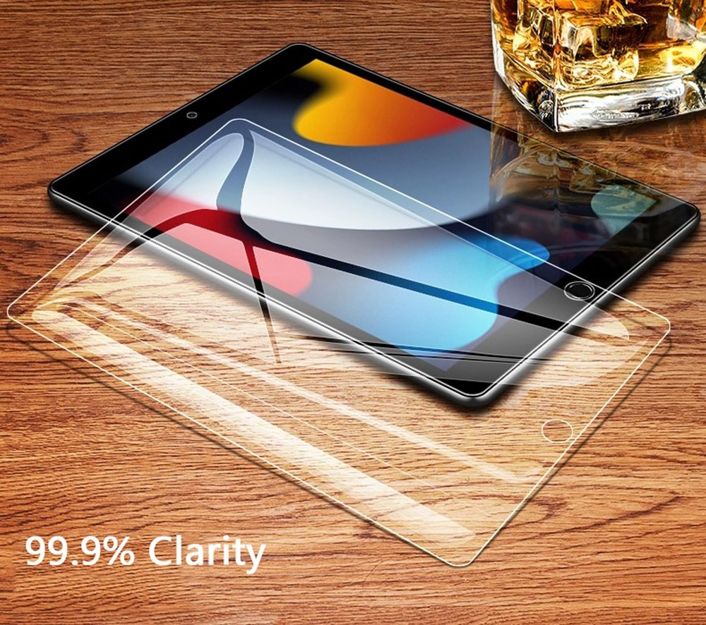 TiKeDa 2 Pack Screen Protector for iPad 9th 8th 7th Generation 10.2 Clear