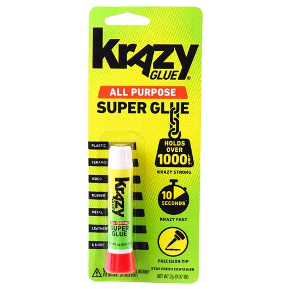 KrAZY Glue ORIGINAL, All Purpose INSTANT Crazy Glue (3 Pack)