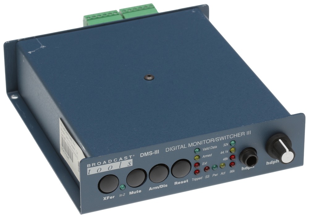 Broadcast Tools DMS-III AES/EBU Digital Audio Switcher Silence Sensor Failover