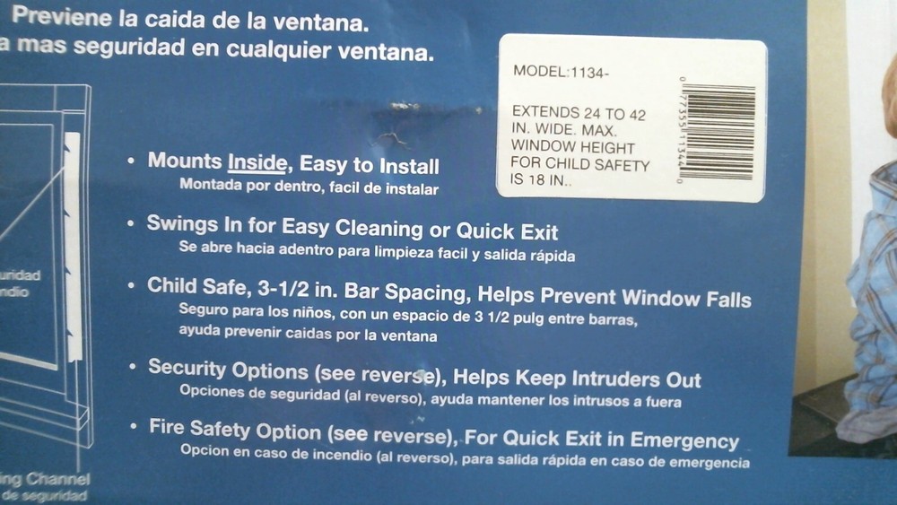 John Sterling Corp. Window Security Guard (1134) FS