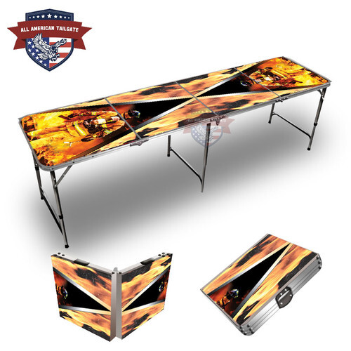 Fire Fighter Triangle 8ft Tailgate Table