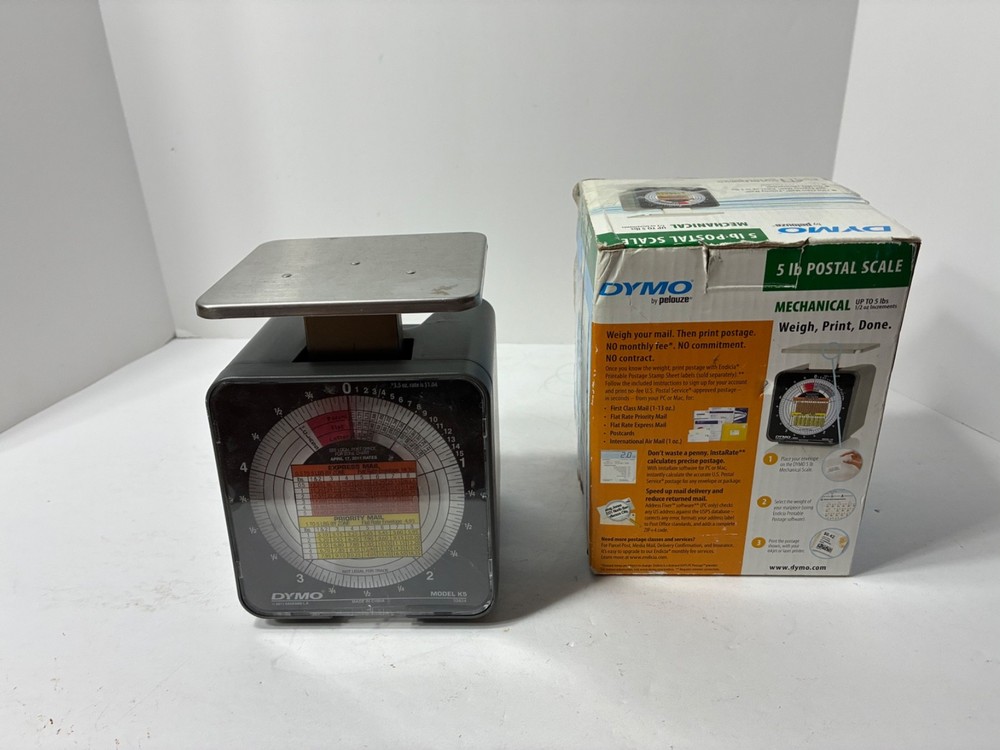 DYMO Model K5 Tabletop Shipping Postal Scale 5 lb Limit 2008