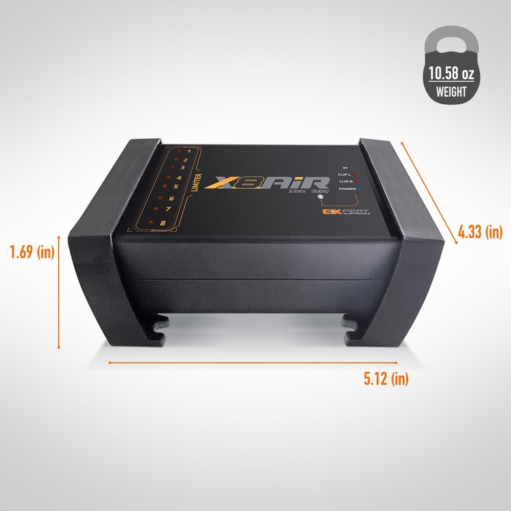 8-Channel Car Audio DSP Processor with Bluetooth, Equalizer & App Control