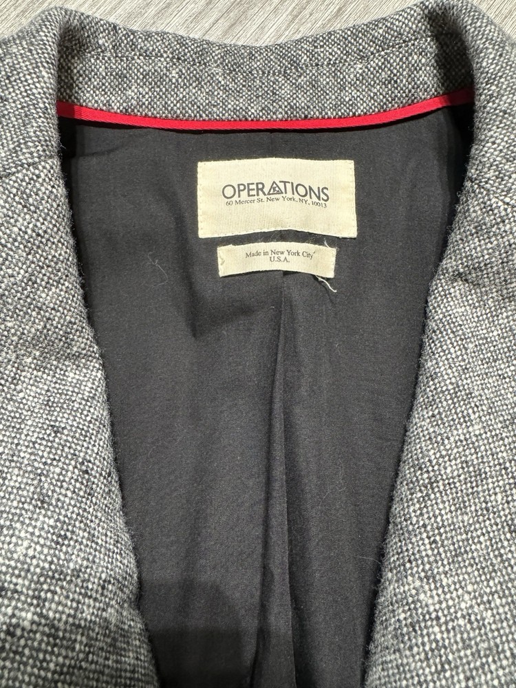 Men’s Operations NY Wool Blazer Large Jacket
