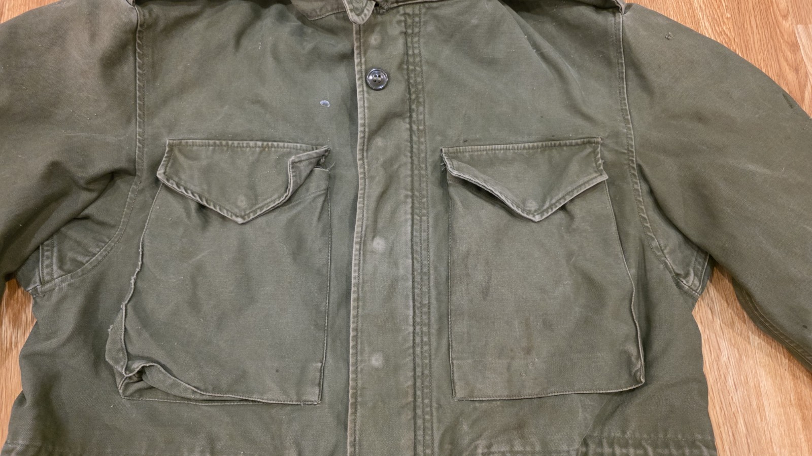 Vintage US Army M-51 Military Field Coat Jacket Korean War Vietnam Era Small Reg