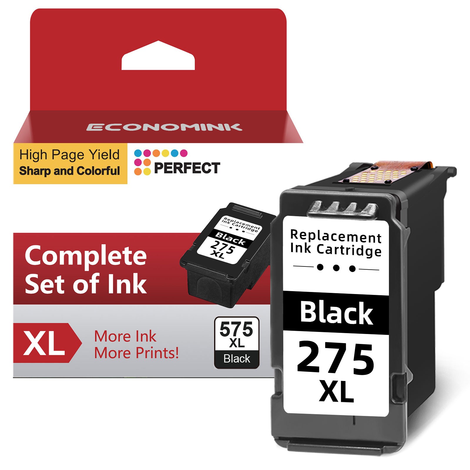 PG-275XL CL-276XL Ink Cartridges for Canon Pixma TR4722 TR4700 TS3722 TS3522 Ink