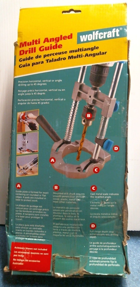 Wolfcraft Multi-Angled Dill Guide (4525404) FS