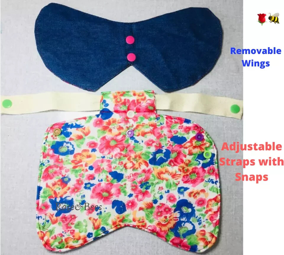 Chicken Saddle Adjustable Straps W Snaps Hen Apron Feather Protector Jacket Wing