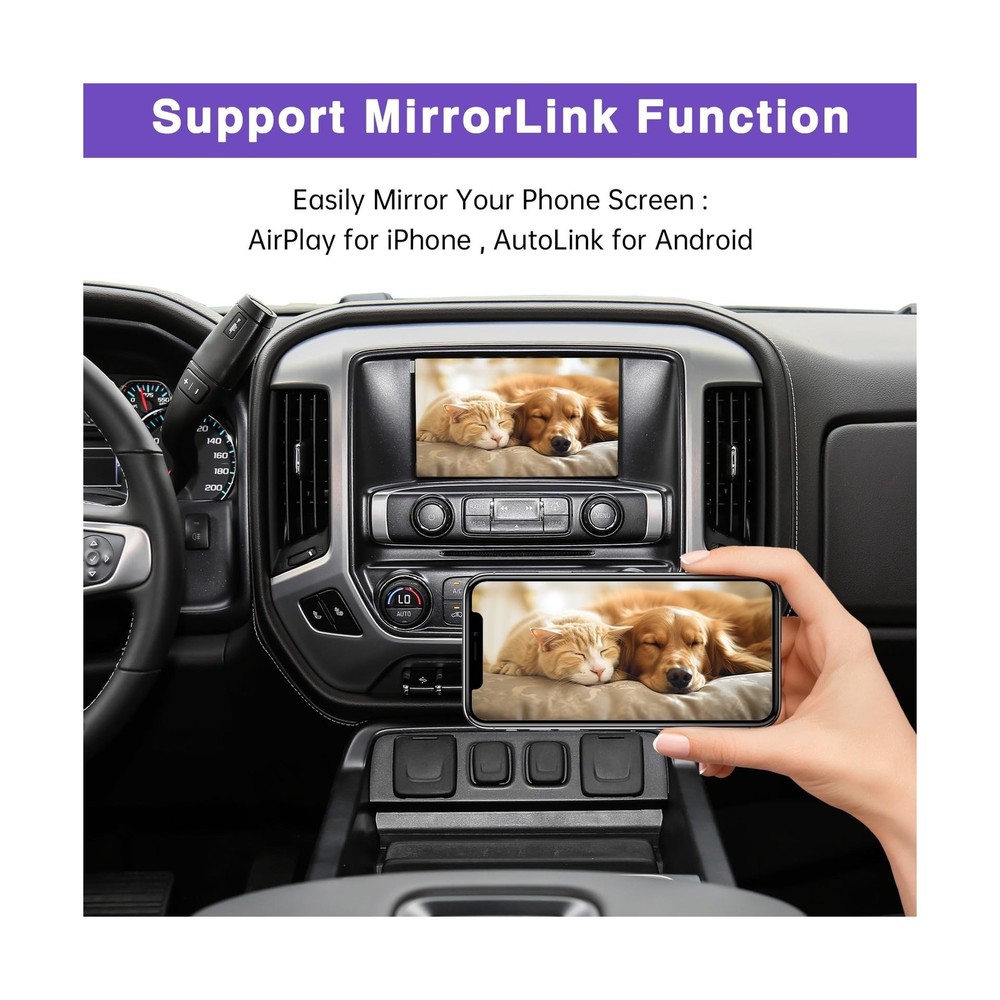 NINETOM 2026 Upgraded Wireless CarPlay & Android Auto Retrofit Module Compati...