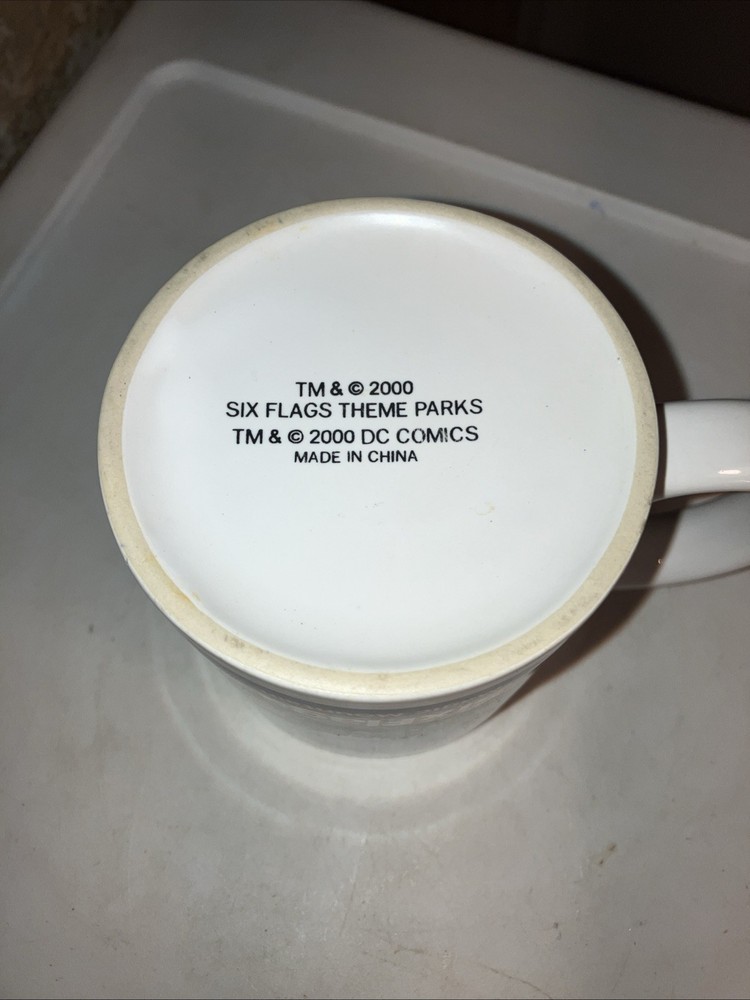 Six Flags Coffee Mug Worlds Greatest Roller Coaster Cup