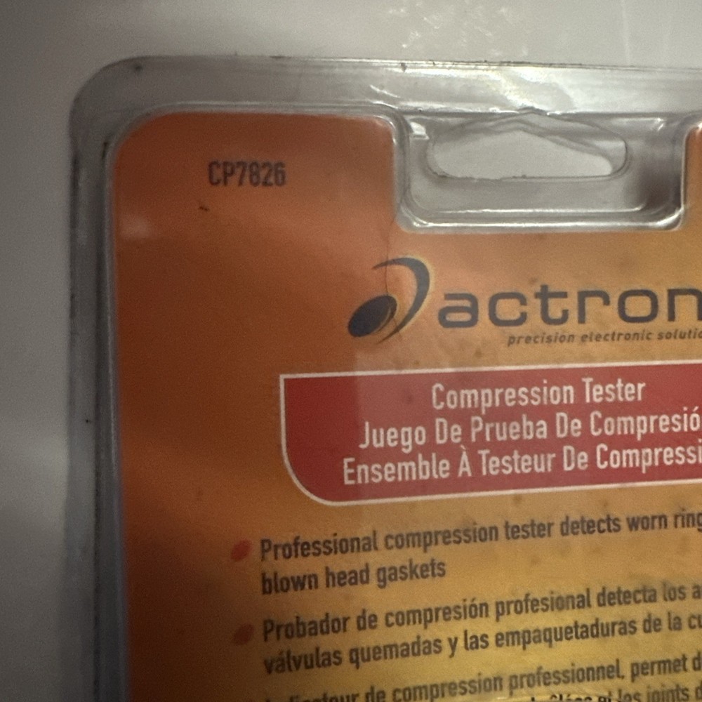 Actron COMPRESSION TESTER CP7826 WITH HOSE Open Package New