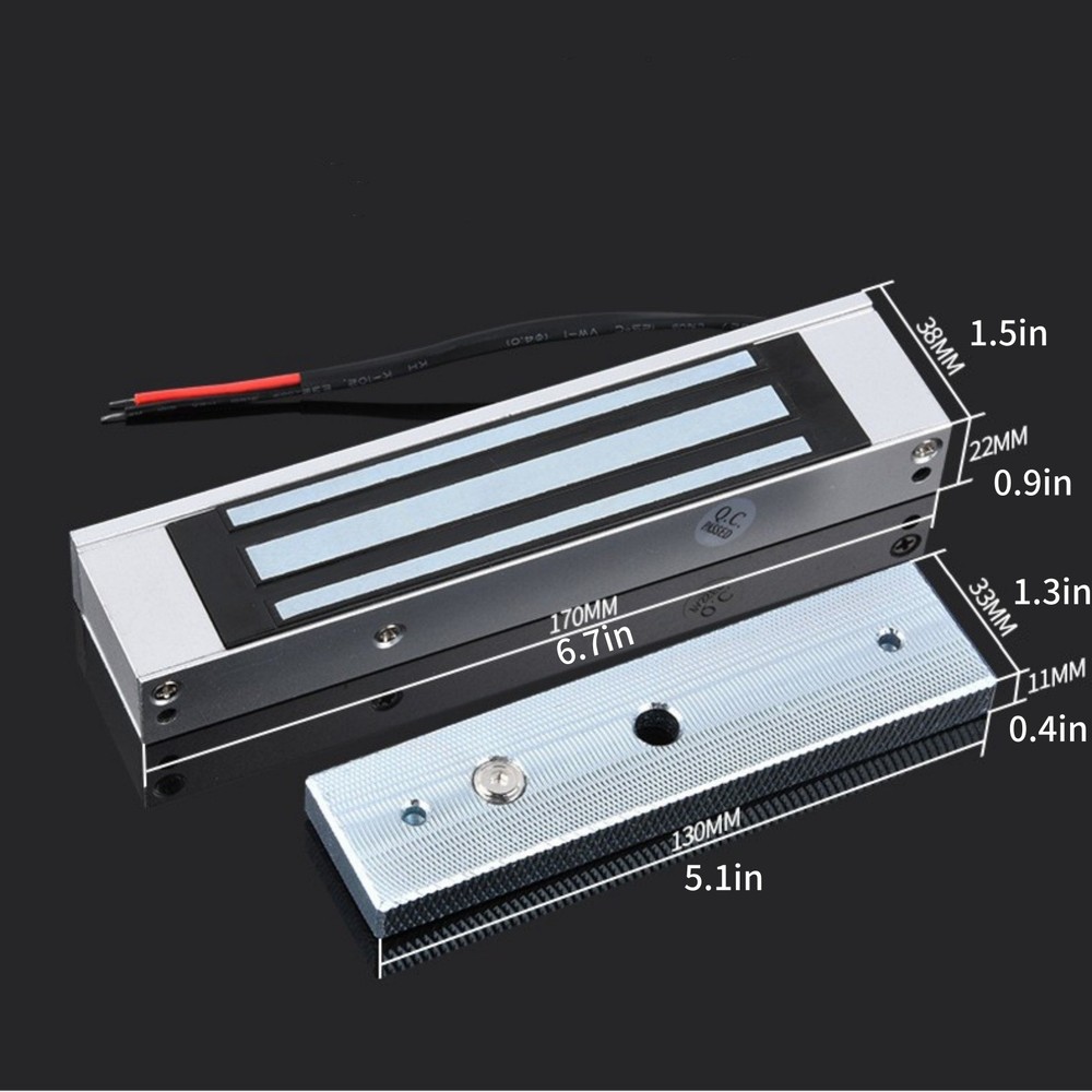 NEW Door Entry Access Control System, Electric Magnetic Lock 2 Remote Controls