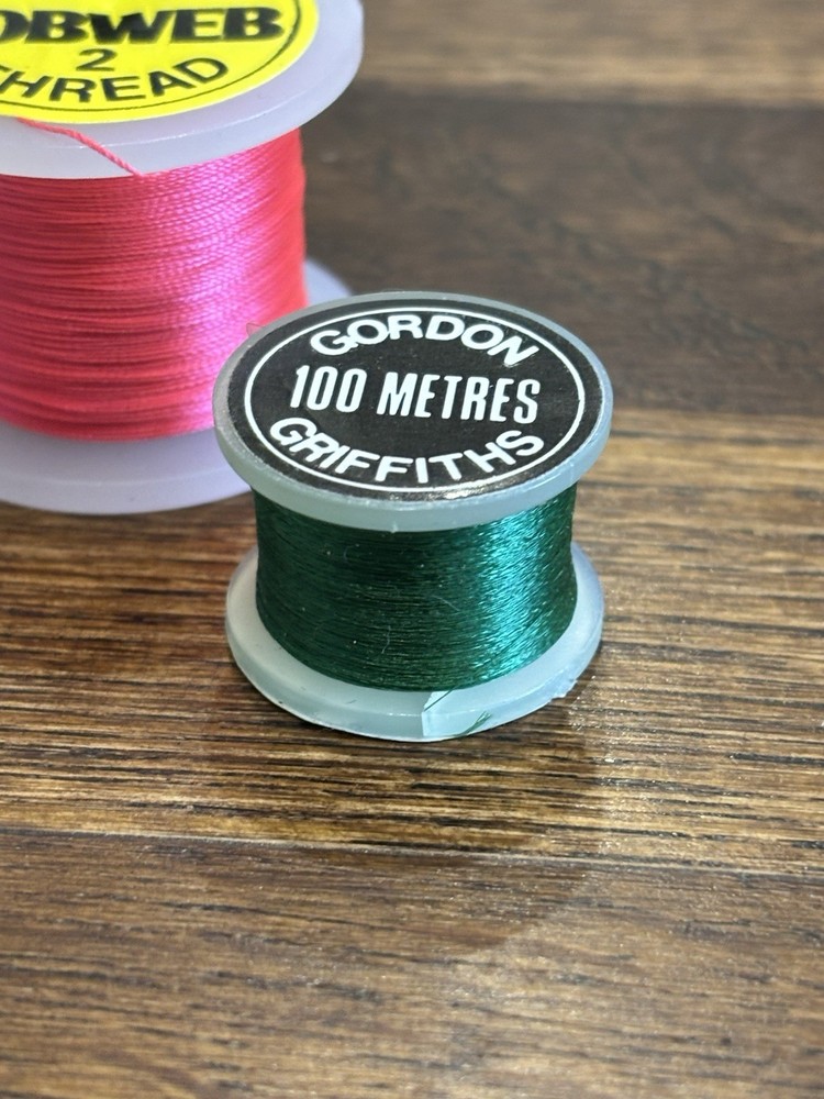 3 SPOOLS Fly Tying Thread, Gordon Griffiths Cobweb Superfine Nice colours NEW
