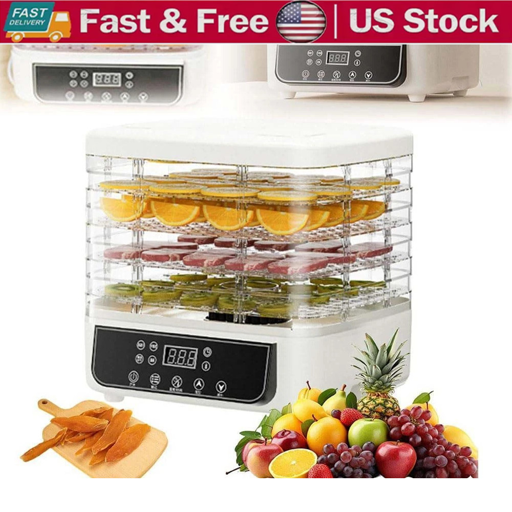 5-Trays Food Dehydrator Machine for Jerky/Fruit/Vegetable Adjustable Temperature