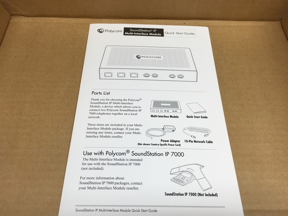 NIB Polycom SoundStation IP Multi-Interface Module 2201-19300-001