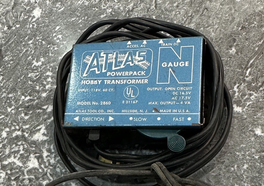 Atlas Powerpack #2860 N Gauge Scale Hobby Transformer Model Train Controller