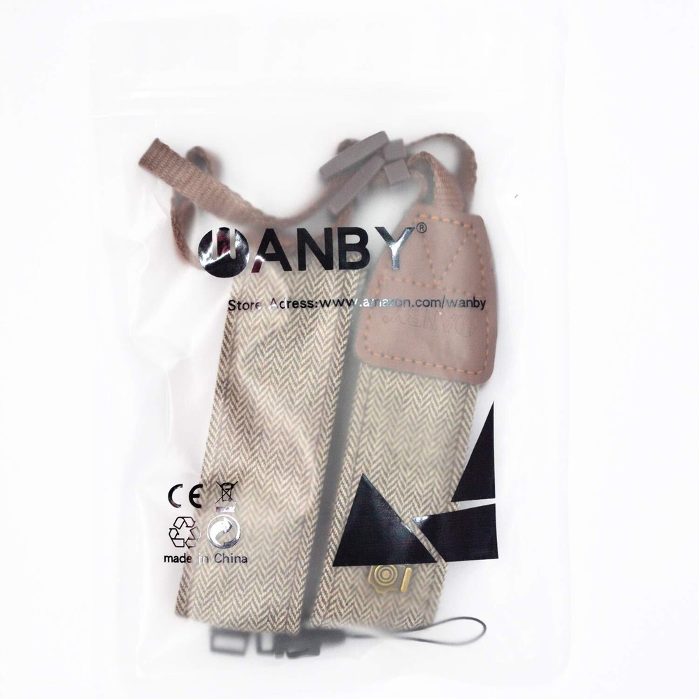 WANBY Camera Strap Khaki Canvas Neck Shoulder Strap with Quick Release Buckle...