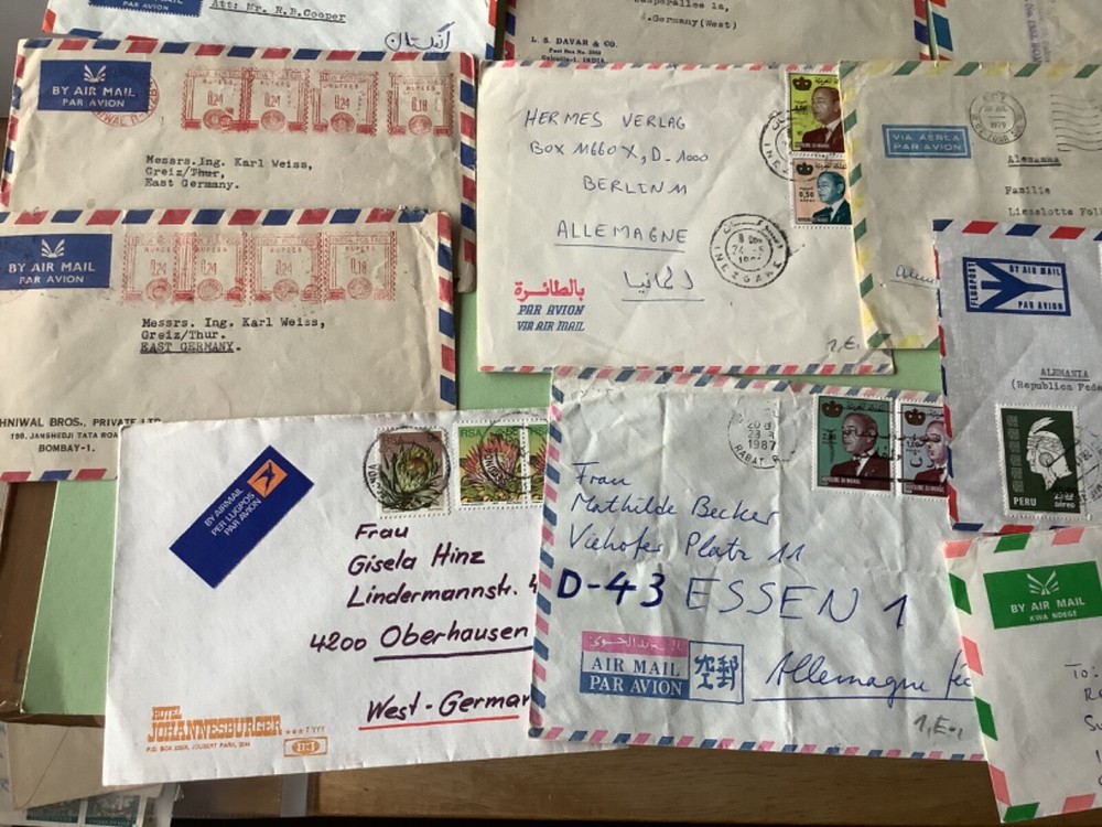 Airmail worldwide covers 29 items Ref A1876