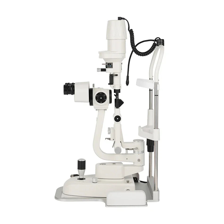 Five times magnification ophthalmic slit lamp optometry microscope