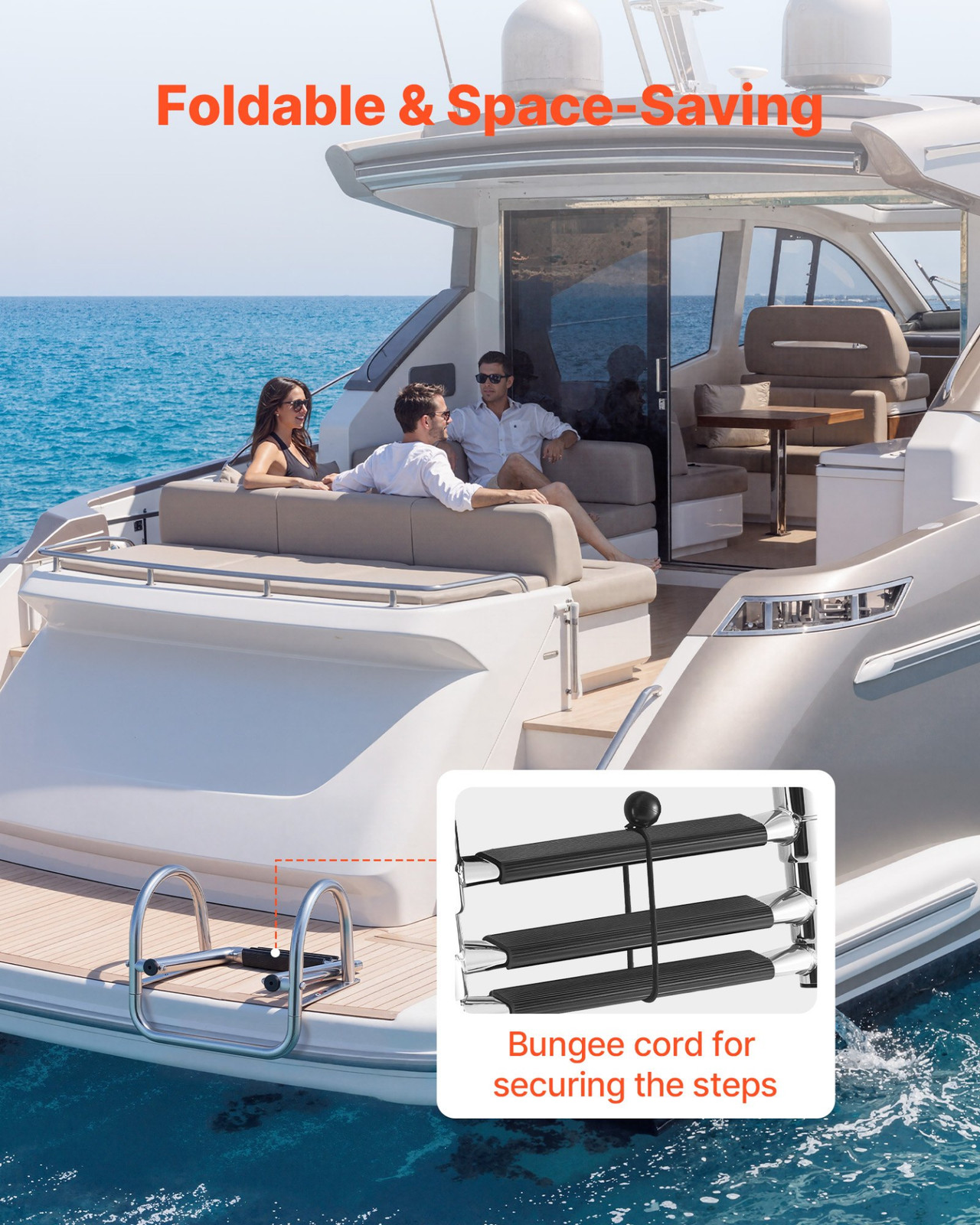 Boat Ladder, 3 Steps, Pontoon Boats