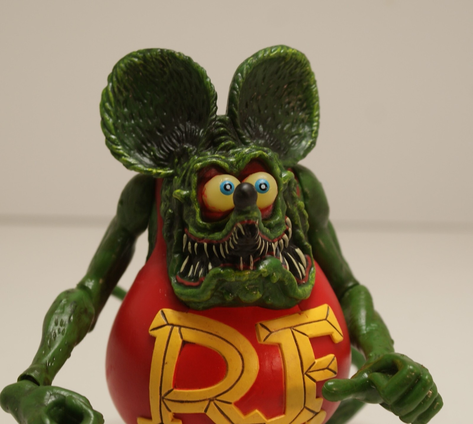 Hard to find Rat Fink " Big Daddy" ED Roth PVC RED! Adult collectible