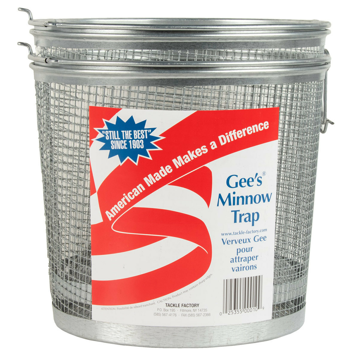 Gee's G40 Galvanized Minnow Trap, Killie Bait Fish Freshwater FREE SHIPPING