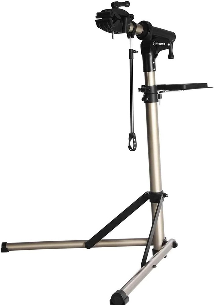 Lightweight Bicycle Workstand with 360° Rotatable Clamp & Front Wheel Stabilizer