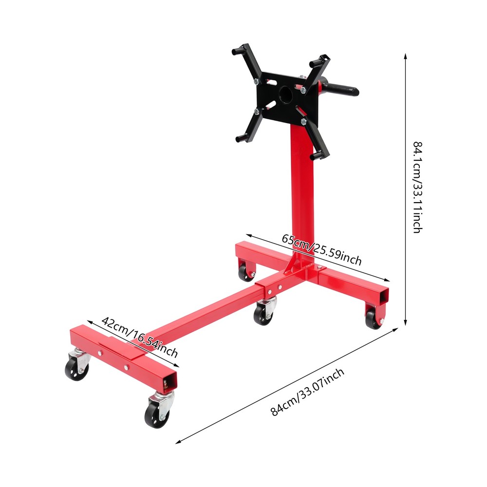 1250 lb Capacity Engine Stand with 360° Rotation