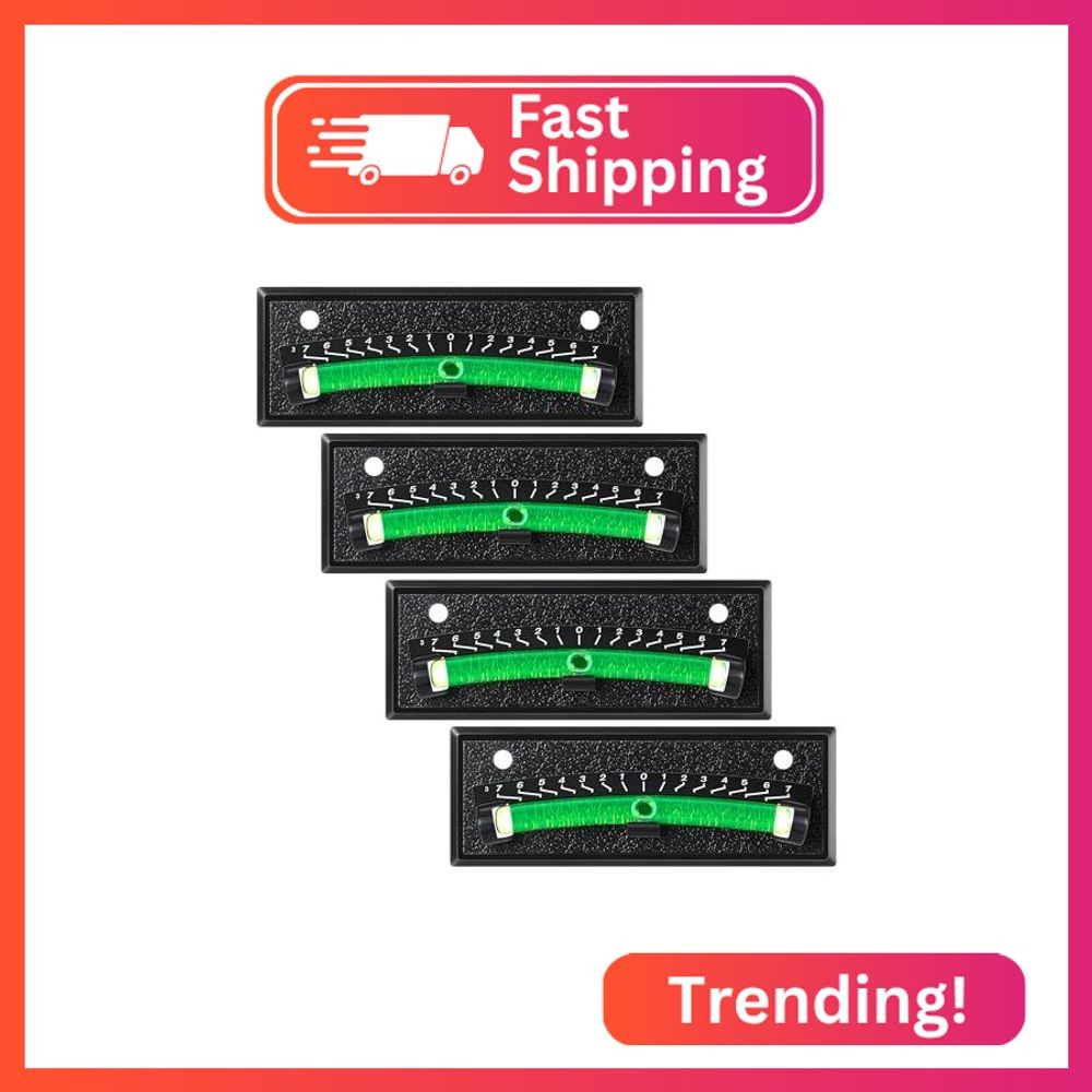 4 Pack Dunkive RV Level Bubble, Graduated Scale Levels for Precision Leveling, S
