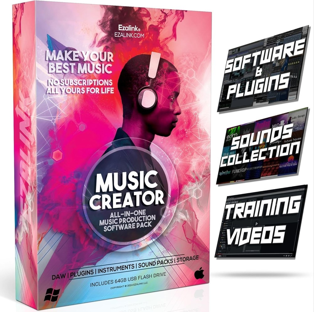 Professional Music Creation Tools - Recording, Editing & Beats Software Bundle