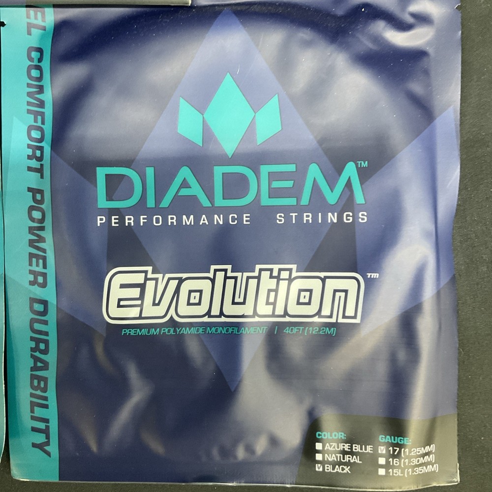 Diadem Evolution Black 17g Tennis String