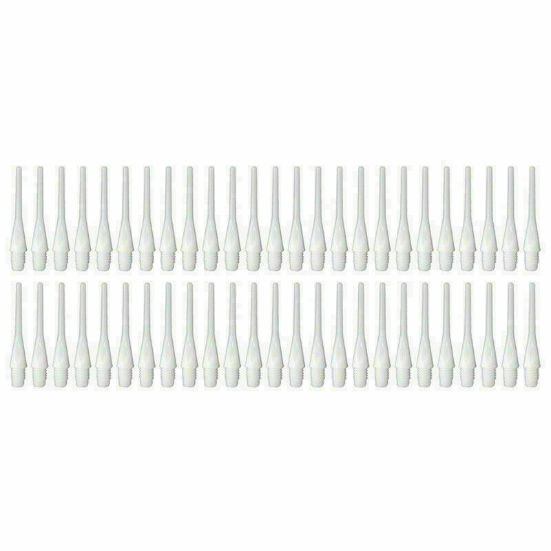 50PCS Durable Soft Plastic Tips Points Needle Replacement White Nice