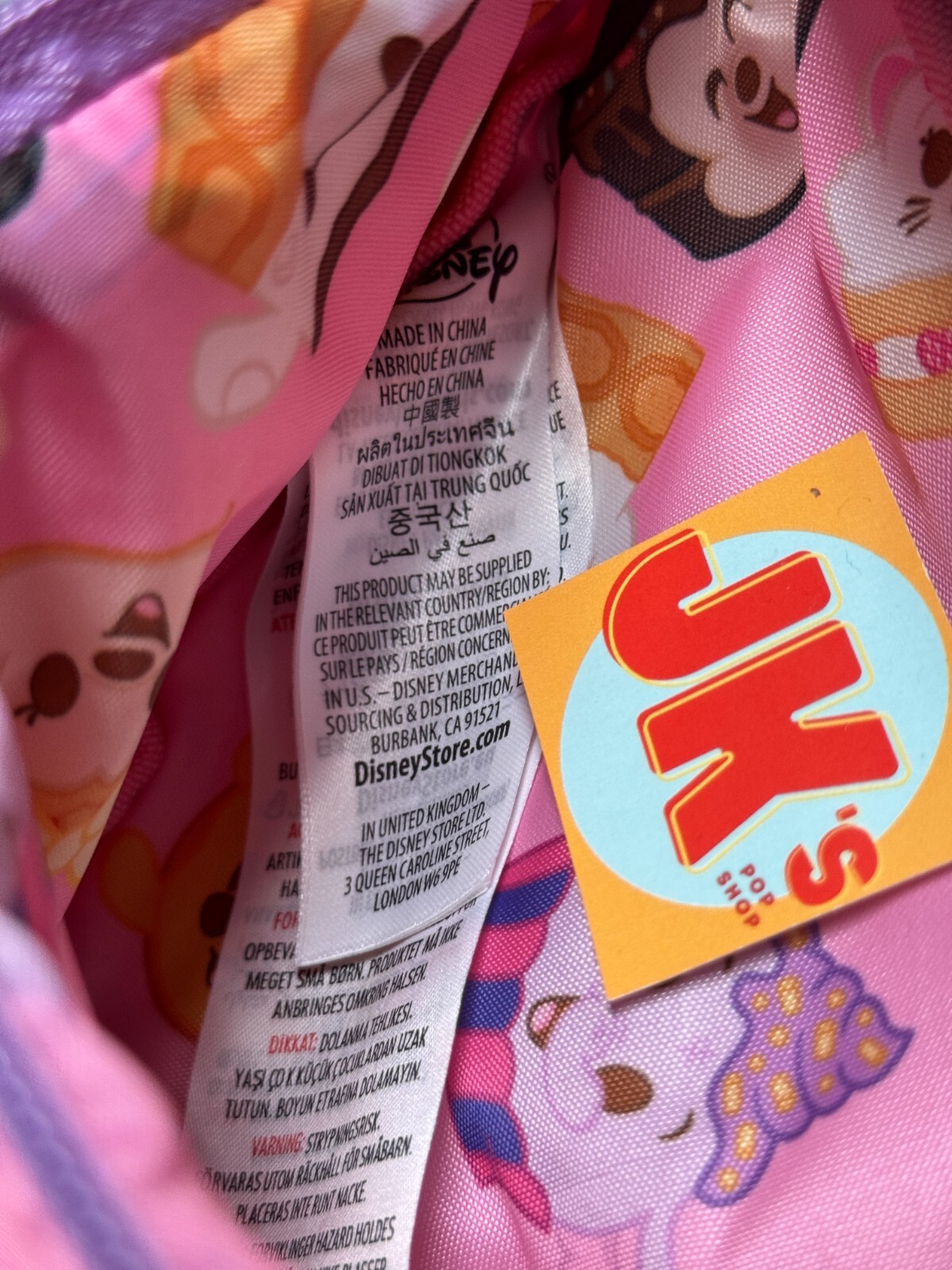 NEW Disney Fanny Pack Bag Munchlings Pink Baked Lounge Treats Plush Mickey Mouse