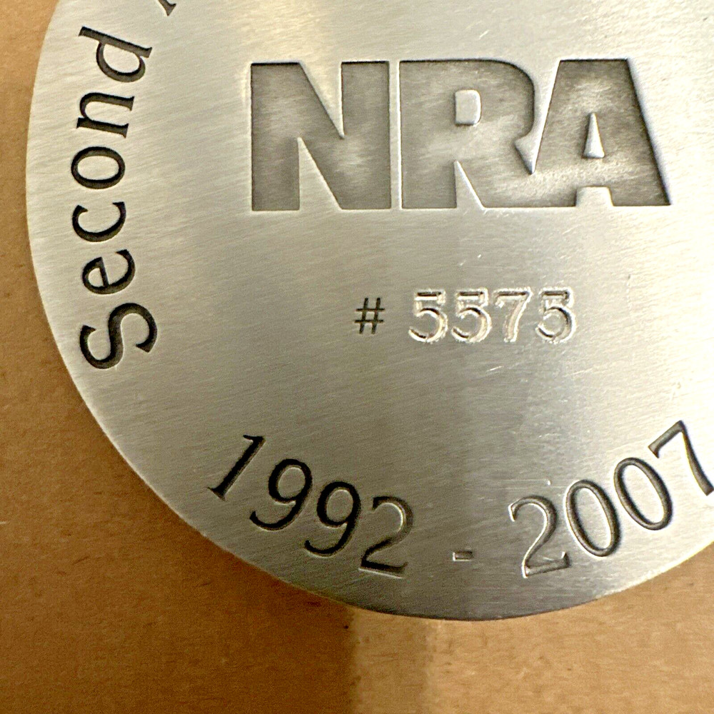 1992 2007 National Rifle Association Second Amendment Task Force Medallion #5575