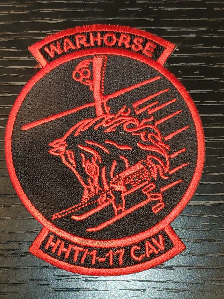 1960s 70s US Army HHT 1-17th Cavalry Squadron Patch
